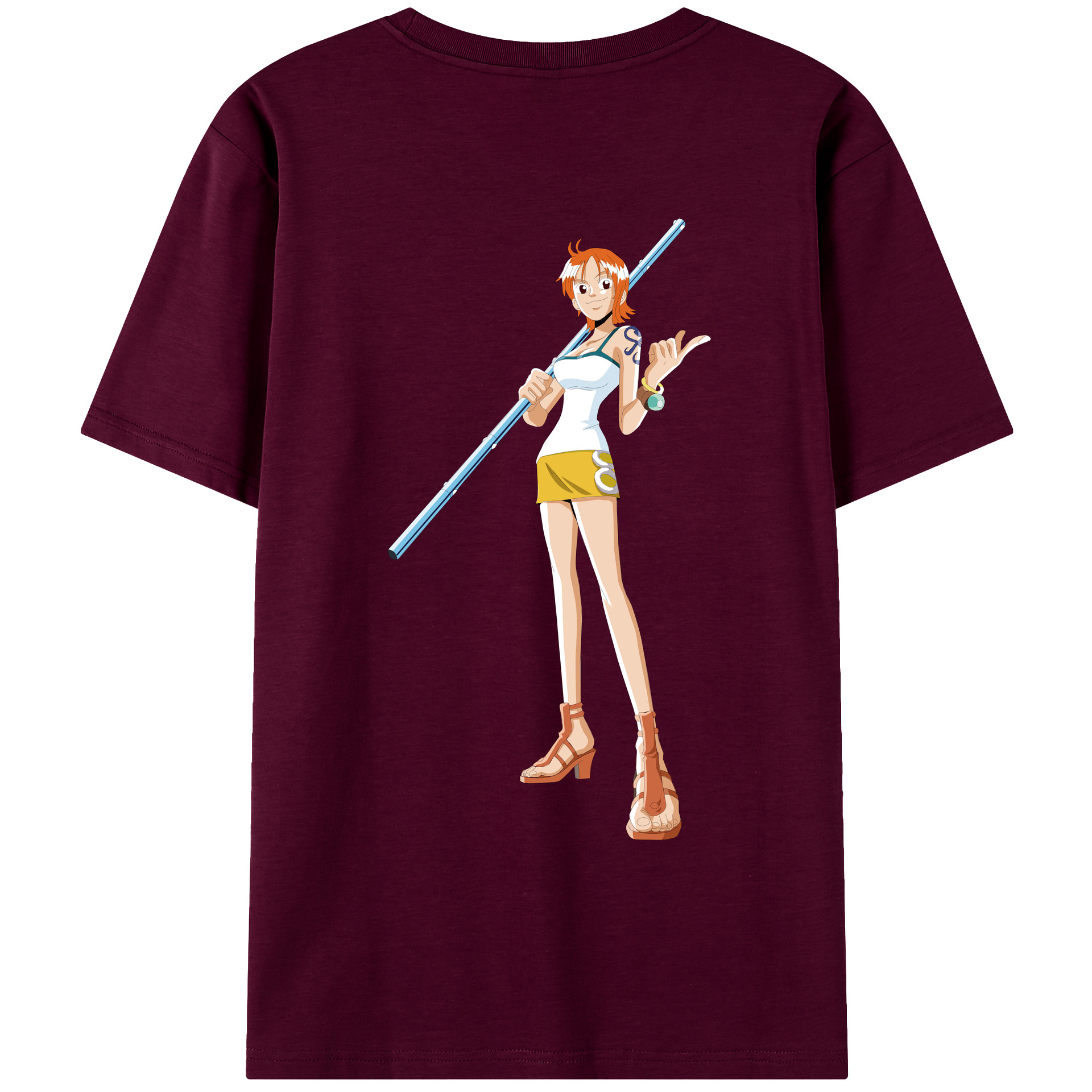 ワンピース ナミ ONE PIECE Nami レディース半袖Tシャツ(バックプリント)